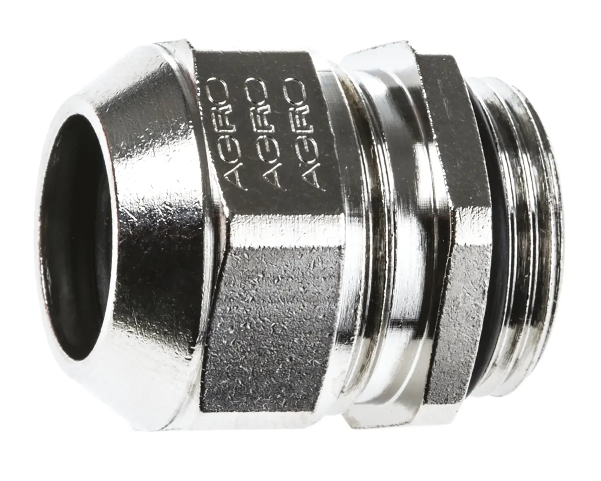 Produktfoto 1 von SES Sterling A1 Kabelverschraubung, PG13 Messing vernickelt Metallisch 8 mm/ 15 mm, IP68