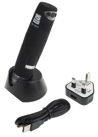 Produktfoto 1 von RS PRO WiFi-Mikroskop, Vergrößerung 5 to 200 X 30 fps Beleuchtet, LED Batteriebetrieben