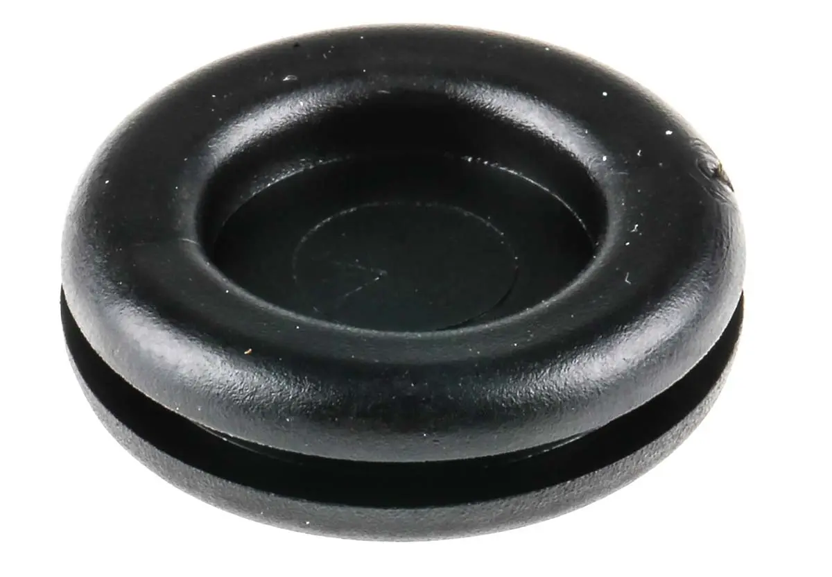 Produktfoto 1 von SES Sterling DG Kabeltülle 2 mm min. 13.5 mm, Typ Kabeltülle bis Ø 13.5 mm Loch ø 20 mm Polyvinylchlorid Schwarz -30 °C
