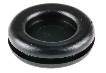 Produktfoto 1 von SES Sterling DG Kabeltülle 2 mm min. 13.5 mm, Typ Kabeltülle bis Ø 13.5 mm Loch ø 20 mm Polyvinylchlorid Schwarz -30 °C
