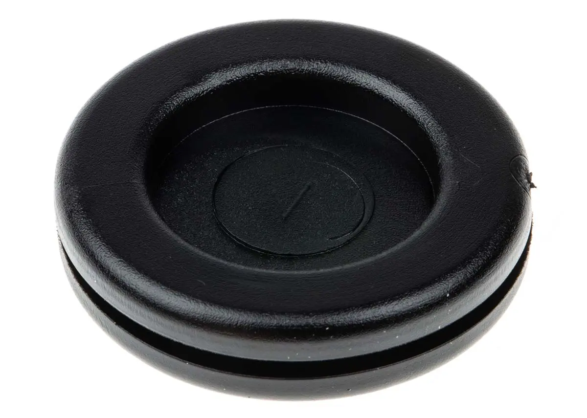 Produktfoto 1 von SES Sterling DG Kabeltülle 2 mm min. 21 mm, Typ Kabeltülle bis Ø 21 mm Loch ø 28 mm Polyvinylchlorid Schwarz -30 °C min.