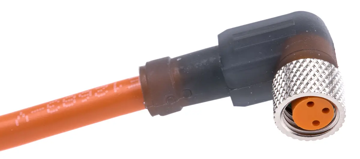 Produktfoto 1 von Lumberg RKMWV, 3-polig Sensor-Betätigungselementkabel, Rechtwinklig Buchse / Nicht abgeschlossen