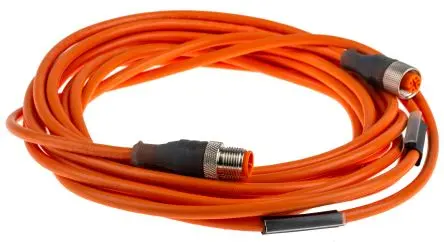 Produktfoto 1 von Lumberg RST 4-07, 4-polig Sensor-Betätigungselementkabel, M12 Stecker 4 / M12 Buchse, Länge 5 m