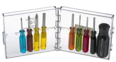Produktfoto 1 von Weller Xcelite Schraubendrehersatz Mini-Schraubendrehersatz, 9-teilig Phillips, Geschlitzt
