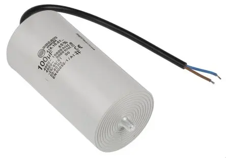 Produktfoto 1 von Ducati Energia 4.16.10 Klasse C Folienkondensator 450V ac 100 μF ±5 %, Mit Gewindebolzen