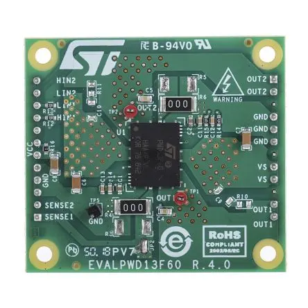 Produktfoto 1 von STMicroelectronics EVALPWD13F60 Evaluierungsplatine, Hochspannungs-Evaluierungsboard Vollbrücke, für PWD13F60