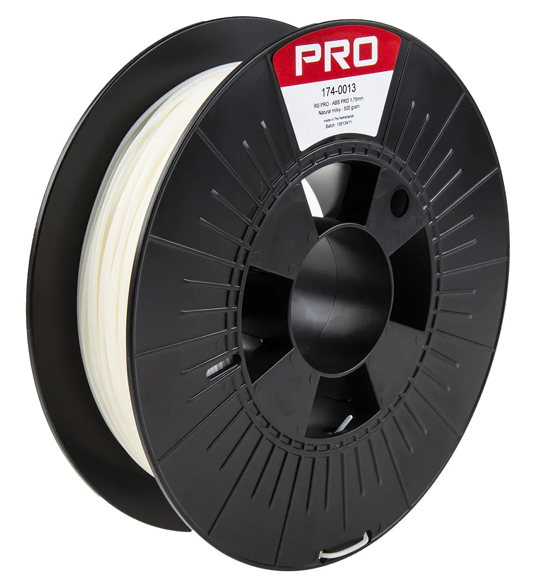 Produktfoto 1 von RS PRO ABS-X 3D-Drucker Filament zur Verwendung mit Gängige Desktop-3D-Drucker, Natur, 1.75 mm, Fused Deposition