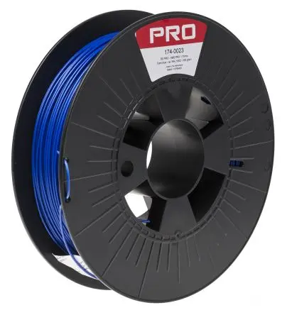 Produktfoto 1 von RS PRO ABS-X 3D-Drucker Filament zur Verwendung mit Gängige Desktop-3D-Drucker, Blau, 1.75 mm, Fused Deposition