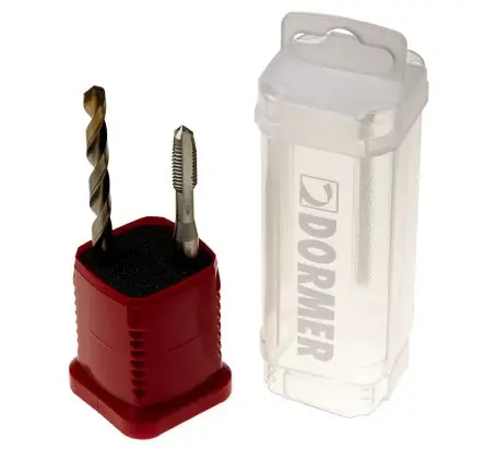 Produktfoto 1 von Dormer Gewindebohrer-Satz HSS Hand, Metrisch Gerade Nut, 2-teilig M8