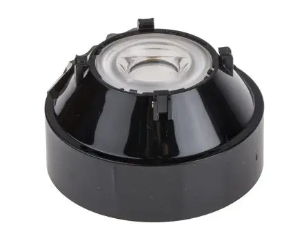 Produktfoto 1 von Ledil Carmen Linse LED-Halter Satz 1-LEDs Rund aus Polymethylmethacrylat Punkt, Schwarz 14 °, Ø 69.5 mm x 41.5 mm