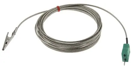 Produktfoto 1 von RS PRO Edelstahl Krokodilklemme-Thermoelement Typ K x 1 m -50 °C → 250 °C