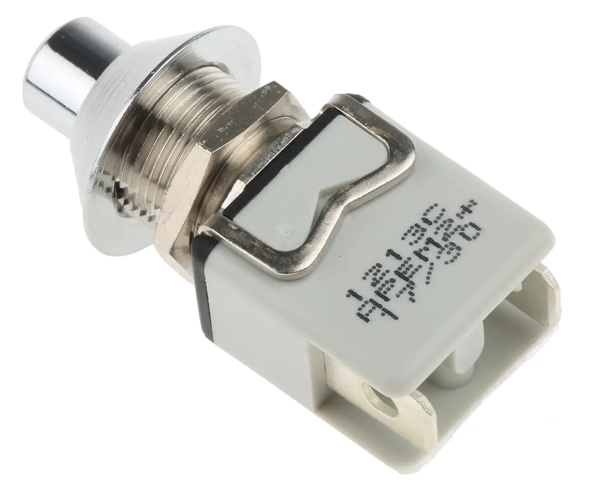 Produktfoto 1 von APEM 1200M Druckschalter Tastend Panel Ø 12.2 mm, SPST / 2 A 24 V dc 250 V ac