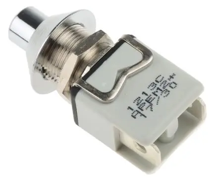 Produktfoto 1 von APEM 1200M Druckschalter Tastend Panel Ø 12.2 mm, SPST / 2A 24 V dc 250 V ac