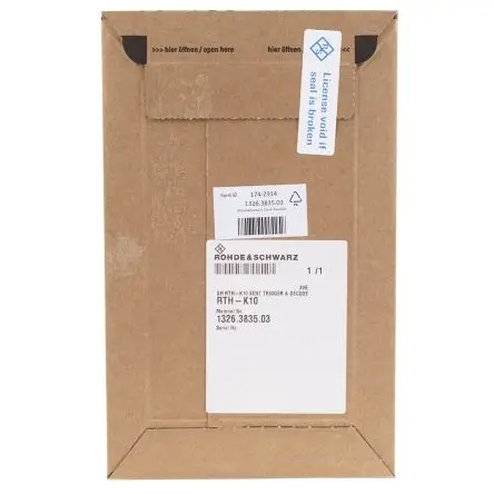 Produktfoto 1 von Rohde & Schwarz Oszilloskop-Software, SENT für RTE-Oszilloskop, RTH-Oszilloskop, RTO-Oszilloskop