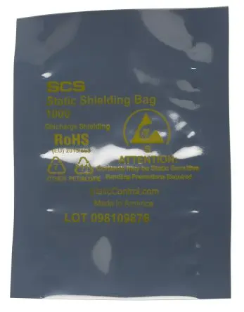 Produktfoto 1 von SCS Beutel ESD Beutel Klar, Stärke 0.07 mm x 51mm x 102 mm