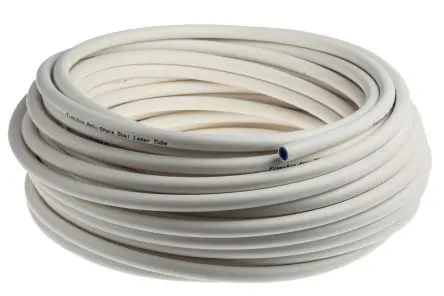 Produktfoto 1 von RS PRO WST Druckluftrohr Polyurethan, Polyvinylchlorid Weiß 8 mm x 30 m bis 40 bar