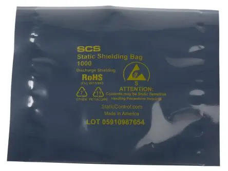 Produktfoto 1 von SCS Beutel ESD Beutel Klar, Stärke 0.07 mm x 102mm x 102 mm