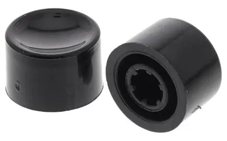 C & K Drucktastenkappe Schwarz für Serie E010 (abgedichteter extrem kleiner Druckschalter)