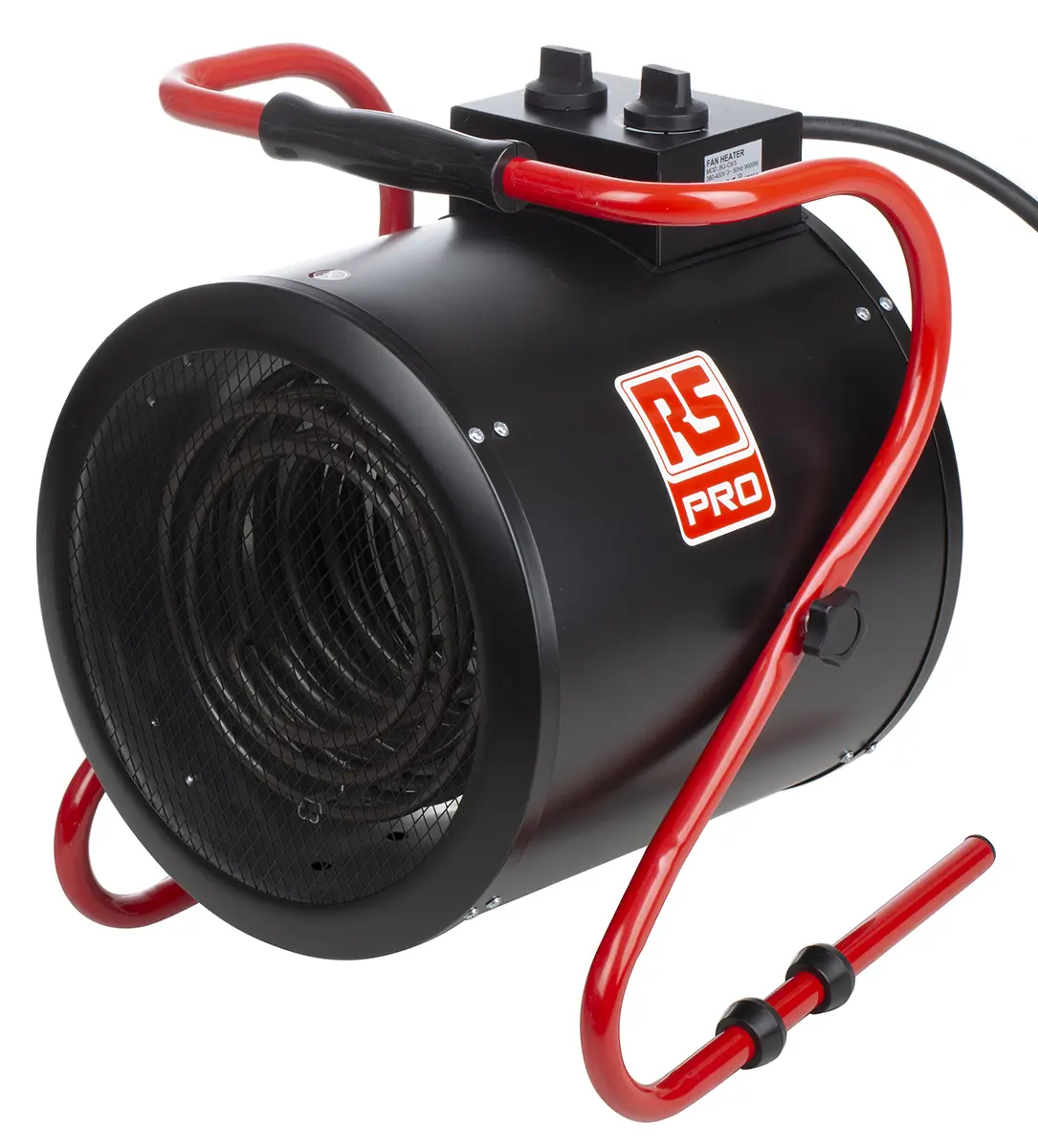 Produktfoto 1 von RS PRO Industrie-Heizlüfter Standgerät 415 V BS4343/IEC60309 mit Thermostat, 9kW / 415V ac