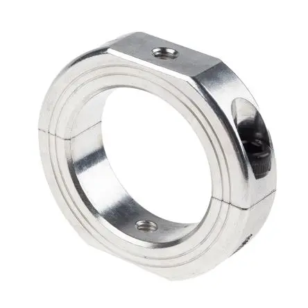 Produktfoto 1 von Ruland Aluminium Wellenmanschette Zweiteilig, mit Spannschraube 60 mm Außen-ø x 15mm