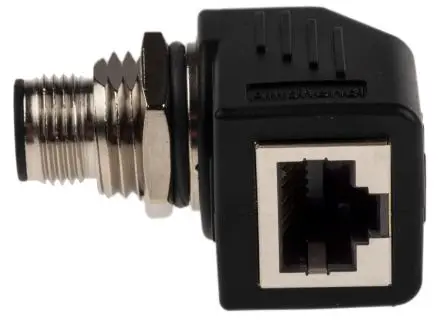 Produktfoto 1 von Amphenol Industrial, gewinkelt RJS Rundsteckverbinder Adapter 1, IP68, IP65 Buchse 1 Stecker