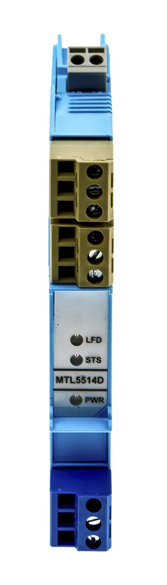 Produktfoto 1 von Eaton Serie MTL Signalwandler 230 V ac, 40 V dc, Spannung 7/9 V dc EIN / Relais 1.2 to 2.1 mA AUS DIN-Hutschiene, Zone