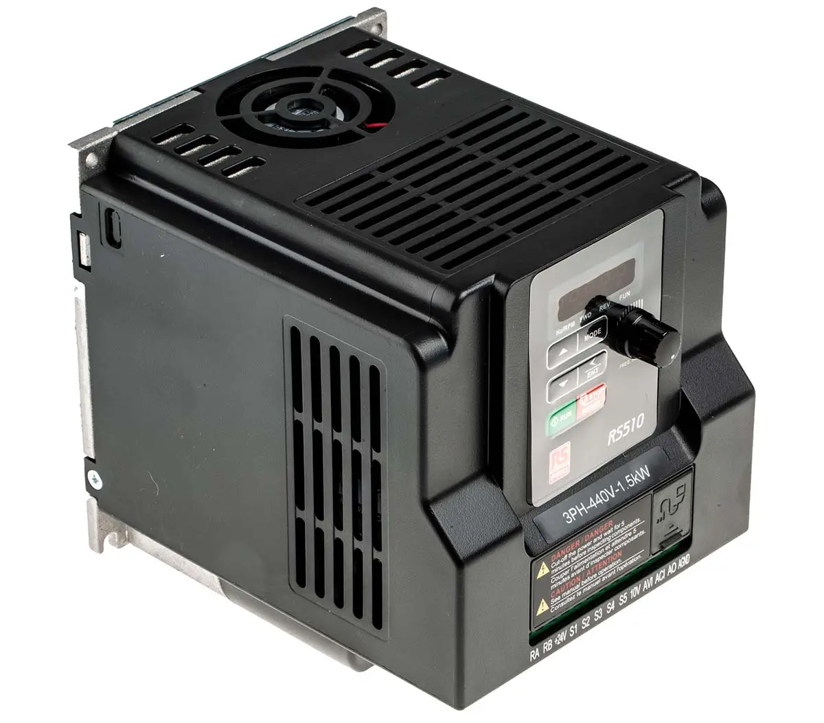 Produktfoto 1 von RS PRO RS510 3-Phasen Frequenzumrichter 1.5 kW 480 V 3.8 A 599Hz
