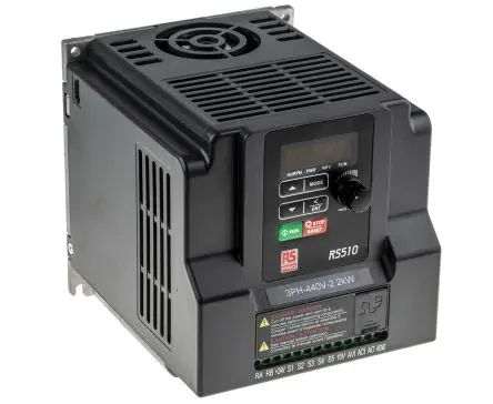 Produktfoto 1 von RS PRO RS510 3-Phasen Frequenzumrichter 2.2 kW 480V 5.2 A 599Hz