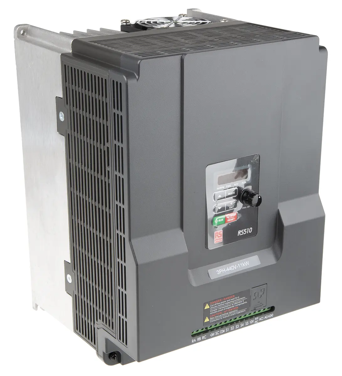 Produktfoto 1 von RS PRO RS510 3-Phasen Frequenzumrichter 11 kW 480 V 24 A 599Hz