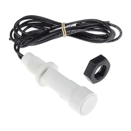 Produktfoto 1 von Cynergy3 LLF40 Schwimmerschalter Horizontal Nitrilkautschuk (NBR) 120 V dc, SPNO, -20 °C 240 V ac → 100 °C, mit 1 m