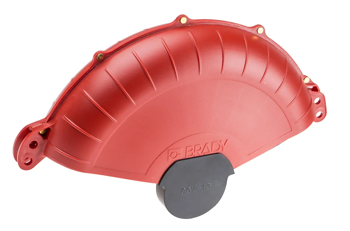Produktfoto 1 von Brady ABS Aussperrung Typ Armaturabsperrung, 2-fach Verriegelung 9.65 mm, Rot