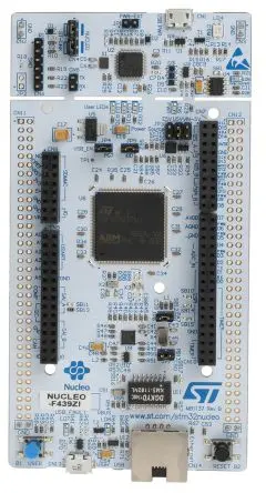 Produktfoto 1 von STMicroelectronics STM32 Nucleo-144 MCU, Entwicklungsboard Entwicklungstool Microcontroller ARM MCU STM32F439ZI
