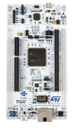 Produktfoto 1 von STMicroelectronics STM32 Nucleo-144 MCU, Entwicklungsboard Entwicklungstool Microcontroller ARM MCU STM32F756ZG