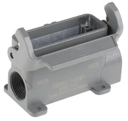 Produktfoto 1 von HARTING Han A Kappe für robusten Stromversorgungsstecker 1 Hebel 1, Oberfläche 16A Haube, IP65