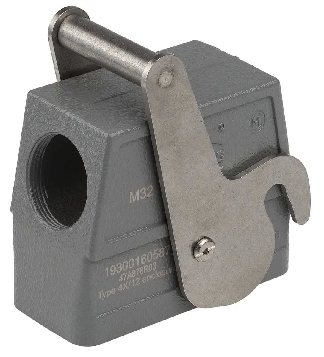 Produktfoto 1 von HARTING Han B Kappe für robusten Stromversorgungsstecker Hebel, Kabel 16B Haube, IP65