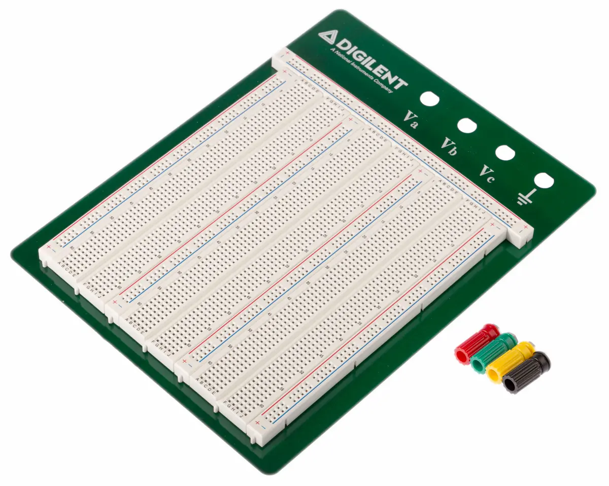 Produktfoto 1 von Digilent Steckplatine, PCB-Stärke 31 mm, L. 230 mm, B. 175 mm, Lötfreies Steckplatinen-Kit