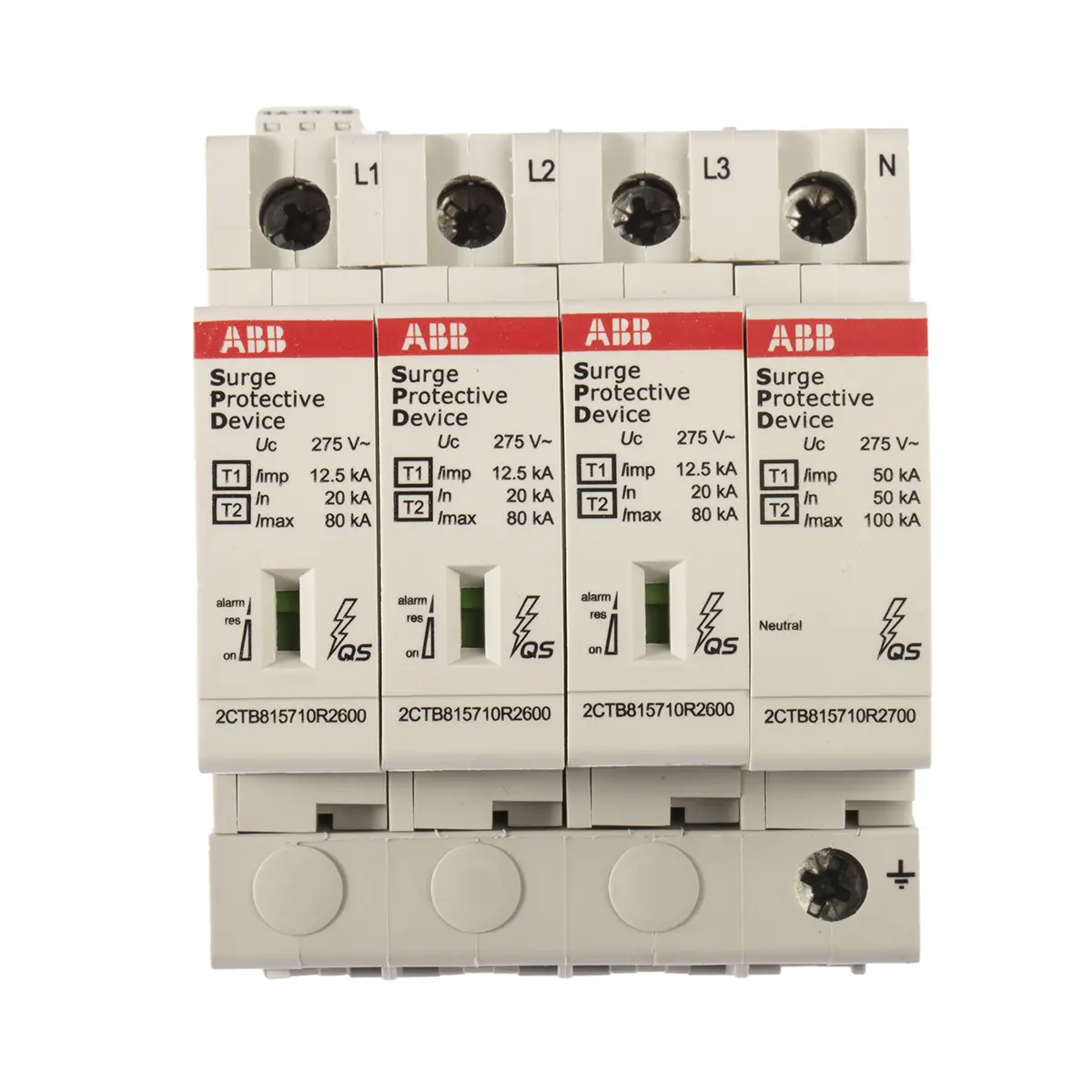 Produktfoto 1 von ABB OVR Überlastschutzgerät Überlastschutzgerät 80 kA 275V, DIN-Hutschiene, -40 °C→80 °C