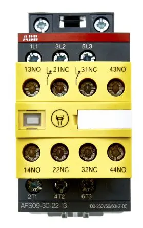 Produktfoto 1 von ABB Jokab AFS Schütz 100V ac/dc, 250 V ac/dc-Spule, 3-polig, 600V ac / 25 A 24V 9 kW 3 Schließer Motorsteuerung