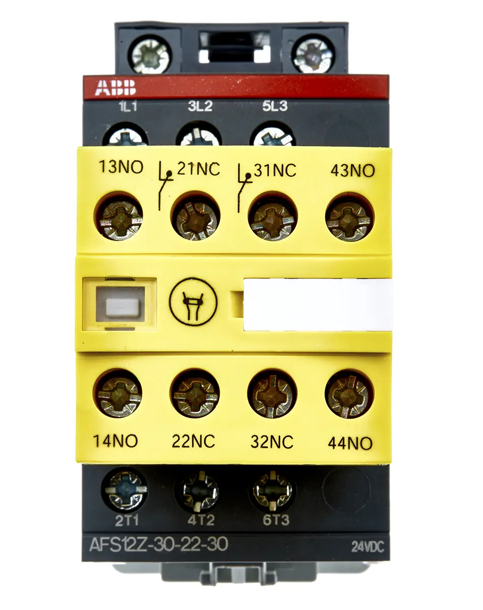 ABB Jokab AFS Schütz 24 V dc-Spule, 3-polig, 600V ac / 28 A 24 V dc 9 kW 3 Schließer Sicherheit 4-Hilfskontakte