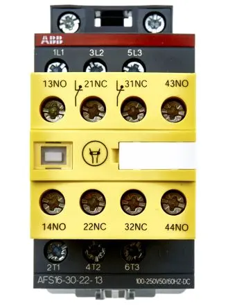 Produktfoto 1 von ABB Jokab AFS Schütz 100V ac/dc, 250 V ac/dc-Spule, 3-polig, 600V ac / 28 A 24V 9 kW 3 Schließer Motorsteuerung