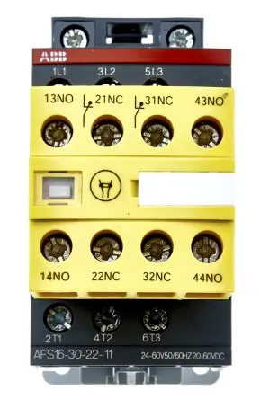 Produktfoto 1 von ABB Jokab AFS Schütz 24V ac, 60 V ac-Spule, 3-polig, 600V ac / 30 A 24V 9 kW 3 Schließer Motorsteuerung 4-Hilfskontakte