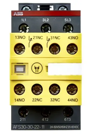 Produktfoto 1 von ABB Jokab AFS Schütz 24V ac, 60 V ac-Spule, 3-polig, 600V ac / 50 A 24V 9 kW 3 Schließer Motorsteuerung 4-Hilfskontakte