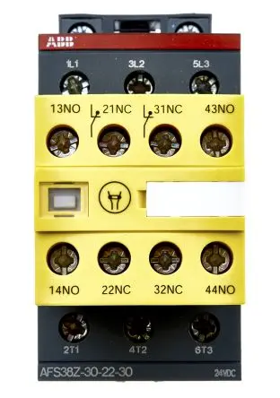 Produktfoto 1 von ABB Jokab AFS Schütz 24V dc-Spule, 3-polig, 600V ac / 50 A 24V dc 9 kW 3 Schließer Motorsteuerung 4-Hilfskontakte
