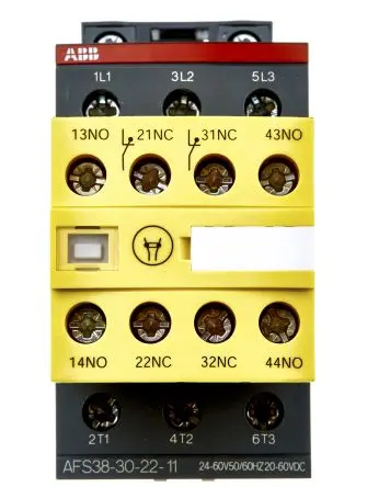 Produktfoto 1 von ABB Jokab AFS Schütz 24V ac, 60 V ac-Spule, 3-polig, 600V ac / 50 A 24V 9 kW 3 Schließer Motorsteuerung 4-Hilfskontakte