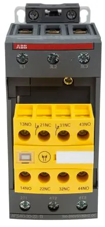 Produktfoto 1 von ABB Jokab AFS Schütz 100V ac/dc, 250 V ac/dc-Spule, 3-polig, 600V ac / 70 A 250V ac/dc 22 kW 3 Schließer Sicherheit