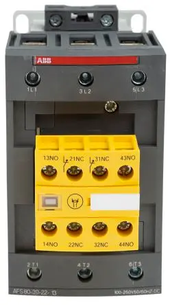 Produktfoto 1 von ABB Jokab AFS Schütz 100V ac/dc, 250 V ac/dc-Spule, 3-polig, 600V ac / 125 A 250V ac/dc 45 kW 3 Schließer Sicherheit