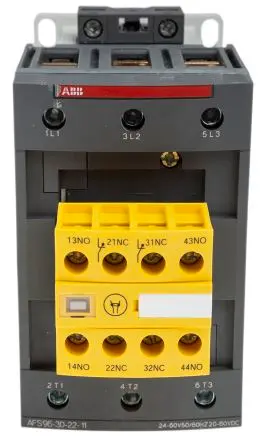 Produktfoto 1 von ABB Jokab AFS Schütz 24V ac, 60 V ac-Spule, 3-polig, 600V ac / 130 A 60V ac 55 kW 3 Schließer Sicherheit 4-Hilfskontakte