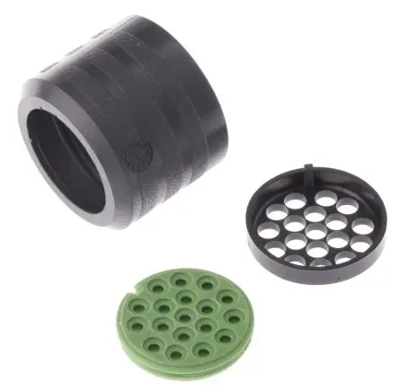 Produktfoto 1 von Souriau Sunbank by Eaton Clipper Buchse Rundsteckverbinder Rückgehäuse, 18 Kontake, Gerade, Geh.Mat. Thermoplast