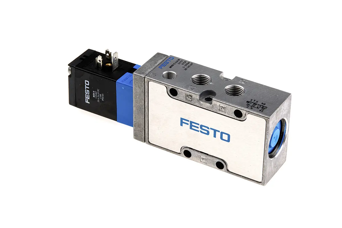 Festo MVH 19701 Vorgesteuertes Magnetventil 5/2 Durchsteckmontage G1/4, Elektrisch-betätigt 24V dc