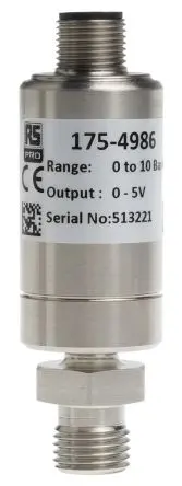 Produktfoto 1 von RS PRO IPS Relativdruck/Dicht Drucksensor 0 bar, 4 bis 20 mA 10 bar